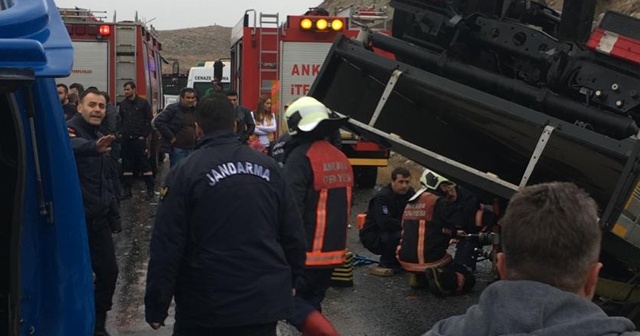 Ankara&#039;da trafik kazası: 1 ölü