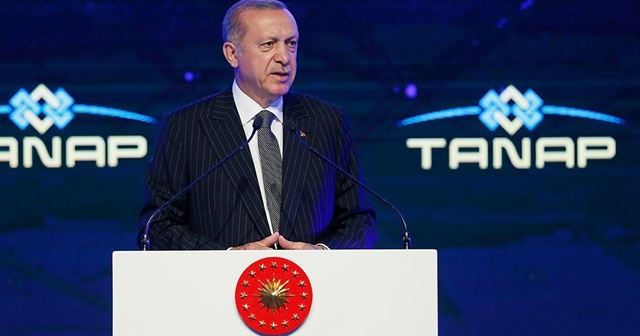 Cumhurbaşkanı Erdoğan: TANAP, Türkiye-Azerbaycan köklü dostluğunun sembolüdür