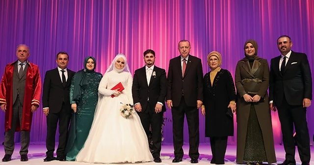 Cumhurbaşkanı Erdoğan, Mahir Ünal’ın kızının nikah törenine katıldı