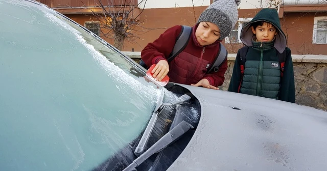 Doğu&#039;da soğuk hava: Termometreler eksi 18&#039;i gösterdi