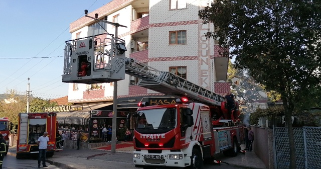 Ekmek fırınında çıkan yangın korkuttu