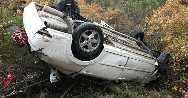 Feci kazada araçtan sağ çıktı