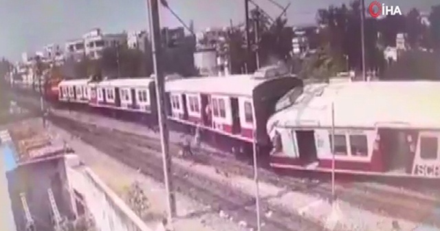 Hindistan’daki tren kazasının görüntüleri ortaya çıktı