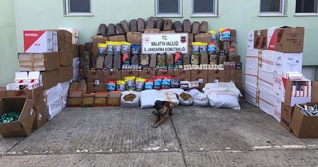 Malatya'da 6 ton kaçak tütün ele geçirildi