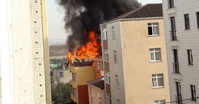 Pendik&#039;te korkutan yangın!