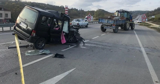 Sinop'ta feci kaza: 1 ölü, 1 yaralı