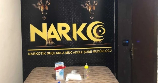 Süt kutusu içerisinde uyuşturucu ele geçirildi