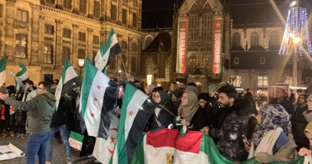 Amsterdam’da İdlib’deki saldırılar protesto edildi