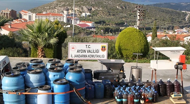 Aydın'da 3 tondan fazla sahte şarap ele geçirildi