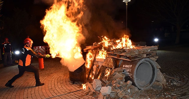 Beşiktaş’ta aksiyon filmlerini aratmayan tatbikat