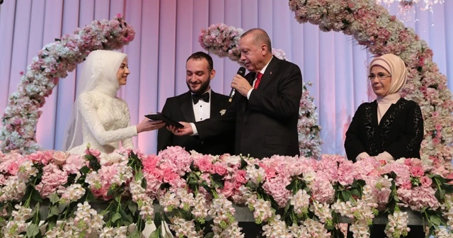 Cumhurbaşkanı Erdoğan, nikah şahidi oldu