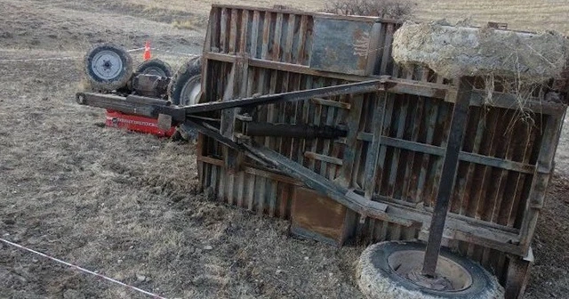 Elazığ'da traktör devrildi: 1 ölü