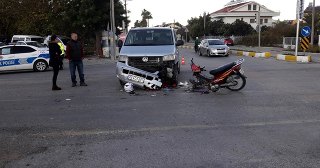 Fethiye&#039;de trafik kazası: 1 yaralı