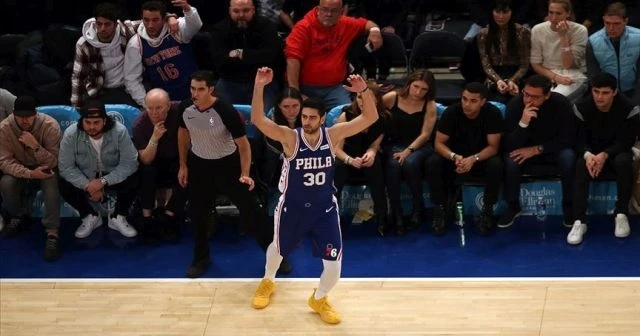 Furkan Korkmaz&#039;ın kariyer rekoru kırdığı maçta Philadelphia 76ers kazandı