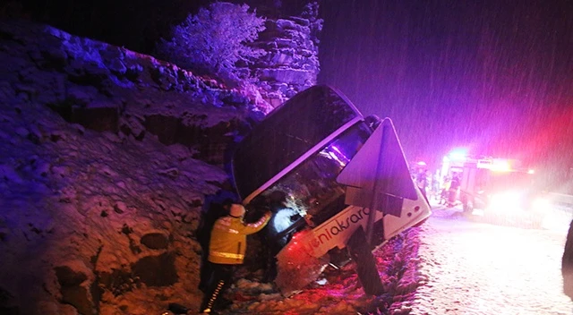 Konya'da otobüs devrildi: 9 yaralı