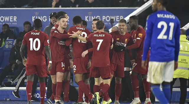 Liverpool, Leicester City deplasmanında galibiyeti 4 golle aldı