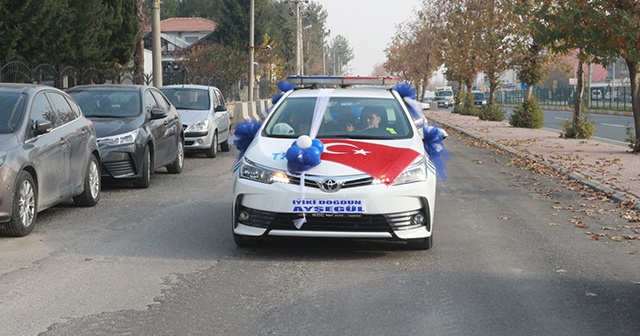 Polis sirenleri bu defa şehidin kızı için çaldı