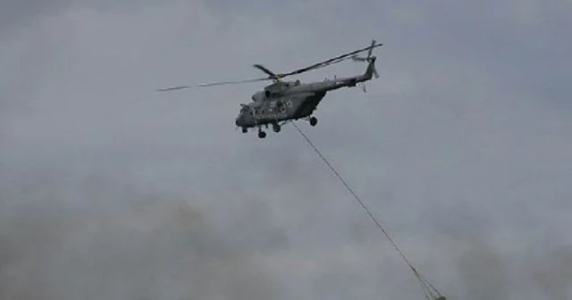 Rusya'da helikopter düştü