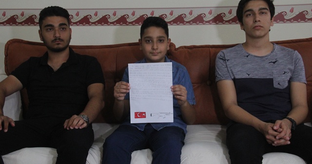 Şehit polis çocuklarından asker ve polise mektup