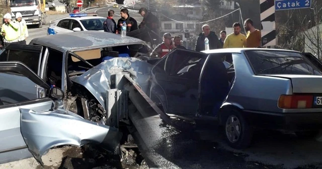 Trabzon’da hastane dönüşünde kaza: 1 ölü, 2 yaralı