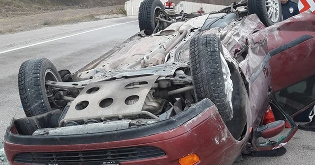 Uzman çavuş izin dönüşü kaza yaptı