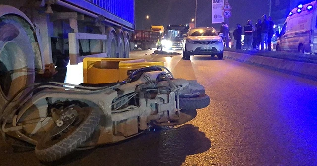 Yeni başladığı motosikletli kurye işi sonu oldu