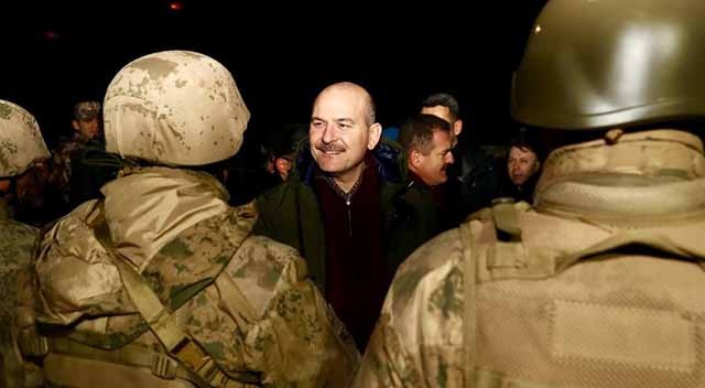 Bakan Soylu&#039;dan yeni yılda sınırdaki askerlere ziyaret