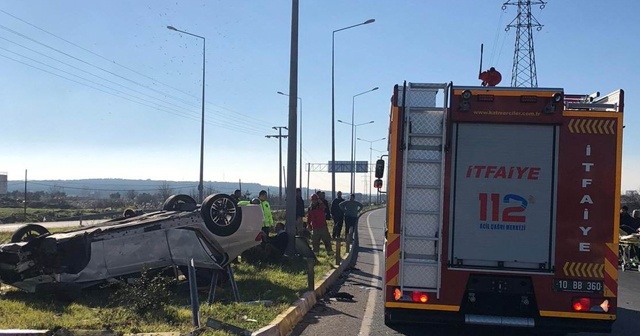 Balıkesir&#039;de trafik kazası: 4 yaralı