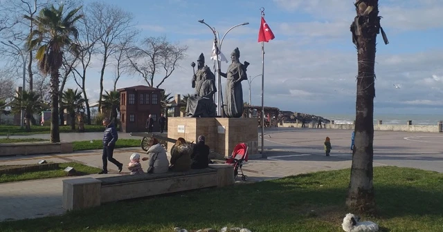 Batı Karadeniz&#039;de kış günü güneşli hava