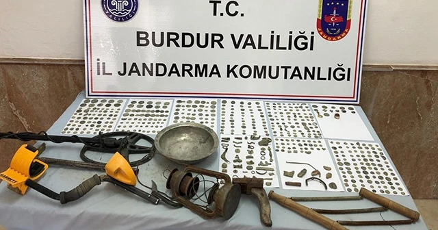 Burdur&#039;da Roma Bizans Dönemine ait tarihi eserler ele geçirildi