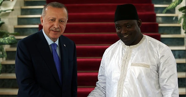 Cumhurbaşkanı Erdoğan, Gambiya Cumhurbaşkanı Adama Barrow ile görüştü