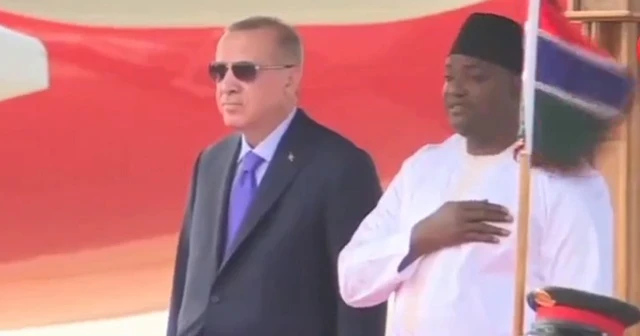 Cumhurbaşkanı Erdoğan Gambiya&#039;ya geldi