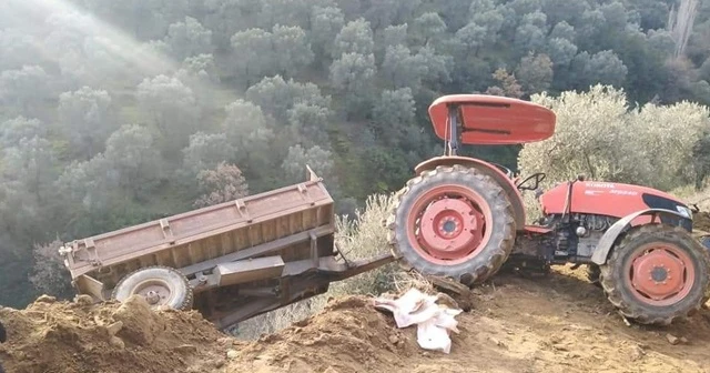Devrilen traktörden düşen kadın hayatını kaybetti