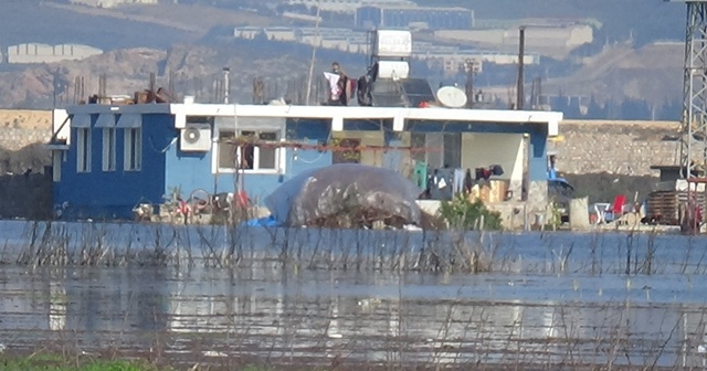 Evler ve tarım arazileri sular altında kaldı