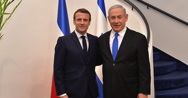 Fransa Cumhurbaşkanı Macron, İsrail Başbakanı Netanyahu ile görüştü