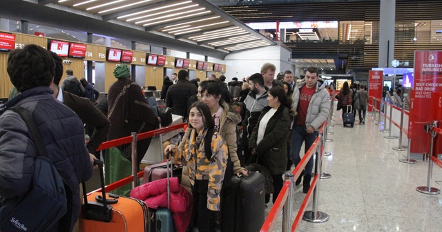 İstanbul Havalimanı’nda yarıyıl tatili yoğunluğu