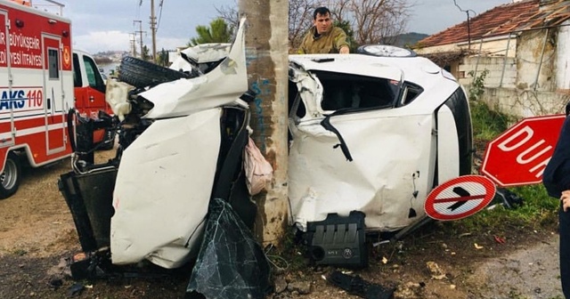 İzmir&#039;de feci kaza: 1 ölü