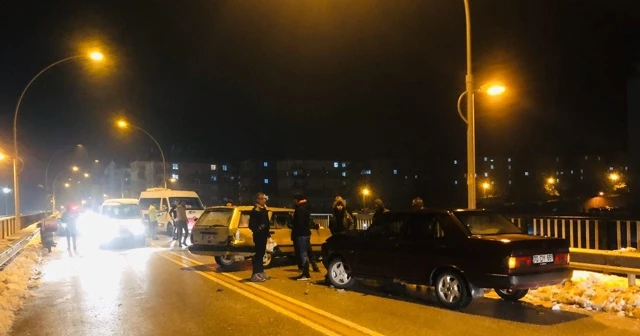 Karaman'da 7 aracın karıştığı zincirleme kaza ucuz atlatıldı