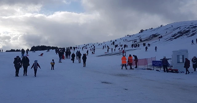 Keltepe kayak merkezi ilgi odağı oldu