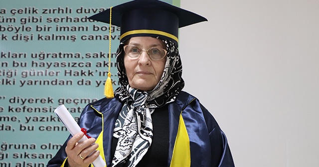 Öğrenmenin yaşı yok: 68 yaşında liseyi bitirdi