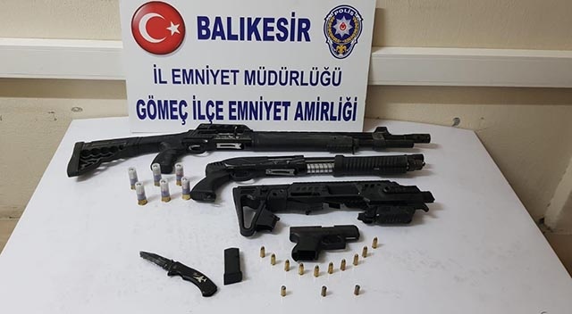 Polis, körfez ilçelerinde yaptığı uygulamalarda 9 adet silah ele geçirdi