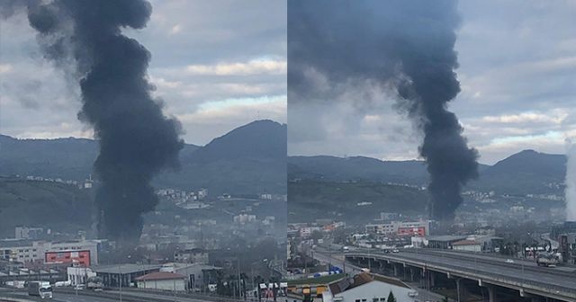 Samsun&#039;da fabrika yangını kontrol altına alındı