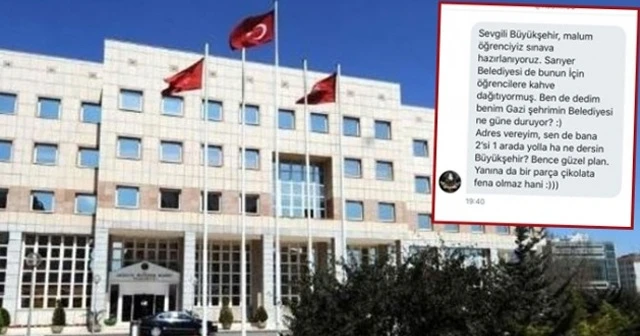 Sınava hazırlanan genç kızın isteğini belediye geri çevirmedi
