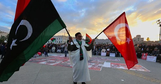 Trablus'ta Hafter saldırıları protesto edildi