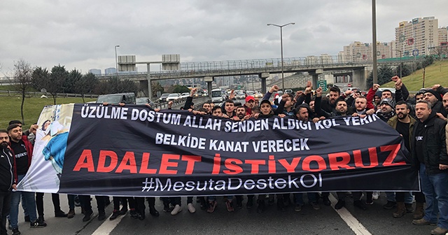 Yoğun bakımda hayat mücadelesi veren arkadaşları için TEM&#039;i kapattılar