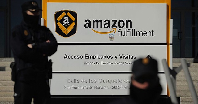 Amazon&#039;un Madrid&#039;deki ofisine asılsız bomba ihbarı