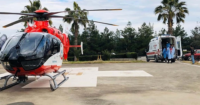 Ambulans helikopter Tuğçe bebek için havalandı