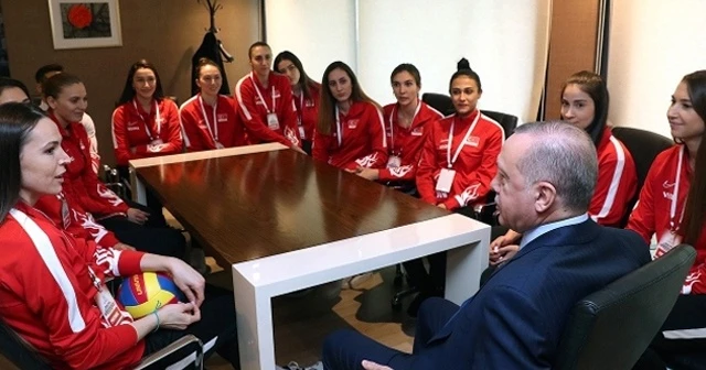 Cumhurbaşkanı Erdoğan Filenin Sultanları ile buluştu