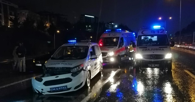 D-100 Karayolunda trafik kazası; ikisi polis dört kişi yaralandı