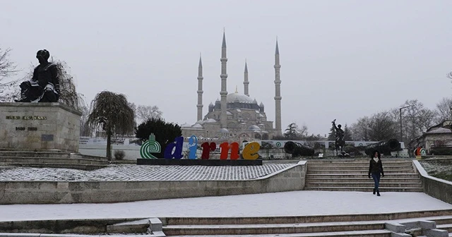 Edirne’ye ‘kar’ uyarısı